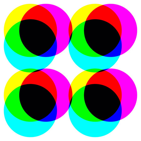 Bright transparent circles for designの写真素材