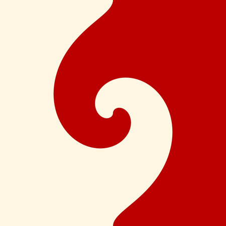 Red abstraction wave for designの写真素材