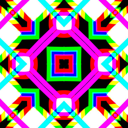 Digital geometrical patternの写真素材