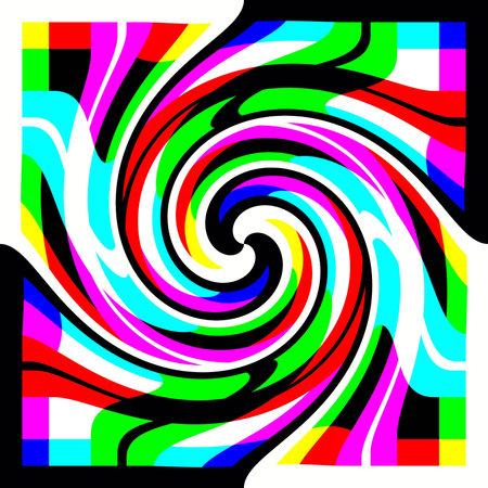 Multicolor spiral for designの写真素材
