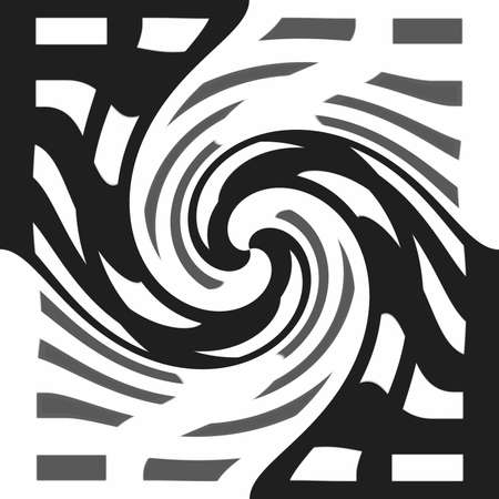 Black - white abstraction spiralの写真素材
