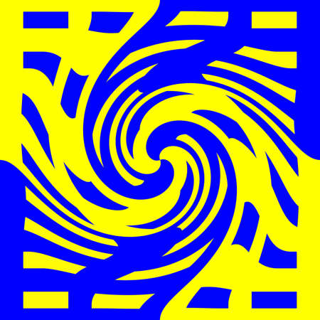 Abstraction decorative spiral in a bright colorsの写真素材