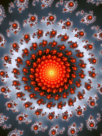 Abstraction fractal spiralの写真素材