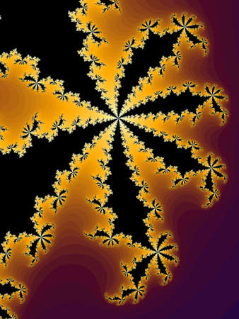 Abstraction fractal pattern in a dark colorsの写真素材