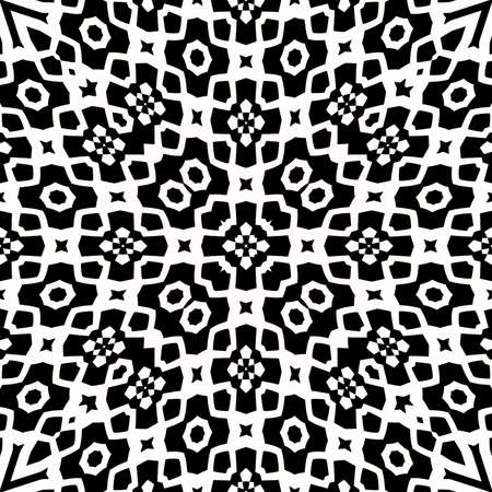 Decorative pattern in a black - white colorsの写真素材