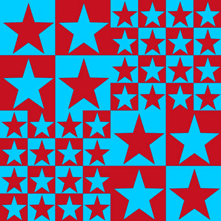 Pattern with a five-pointed starsの写真素材