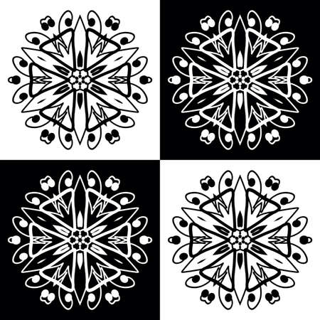 Seamless decorative pattern with a flowersの写真素材