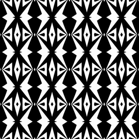 Seamless decorative pattern in a black - white colorsの写真素材