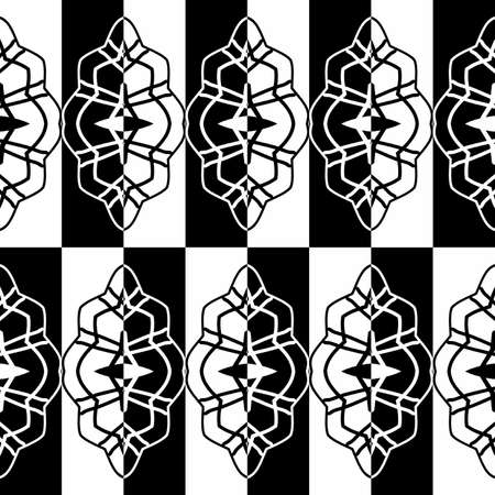 Decorative frieze in a black - white colorsの写真素材