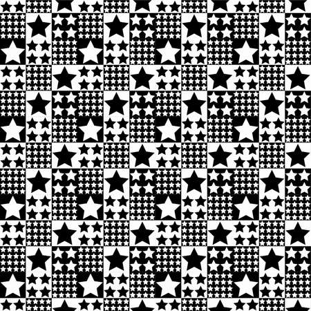 Seamless decoartive pattern with a five-pointed starsの写真素材