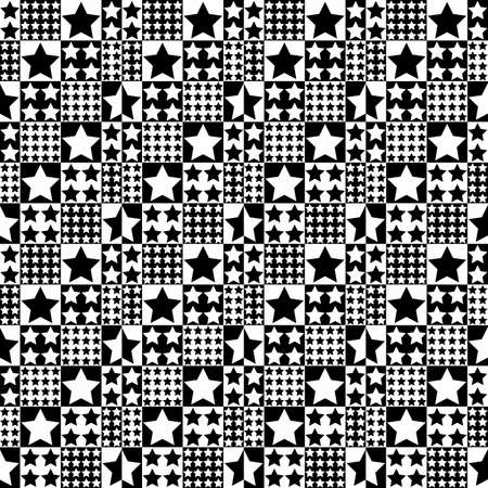 Seamless decorative pattern with a starsの写真素材