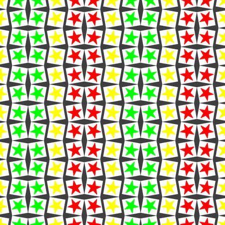 Seamless pattern with a five-pointed starsの写真素材