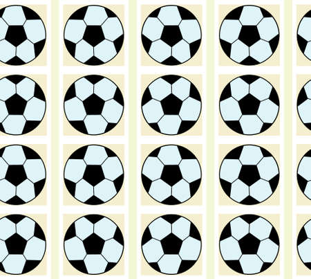 Seamless pattern with a soccer ball in a delicate colors.の写真素材