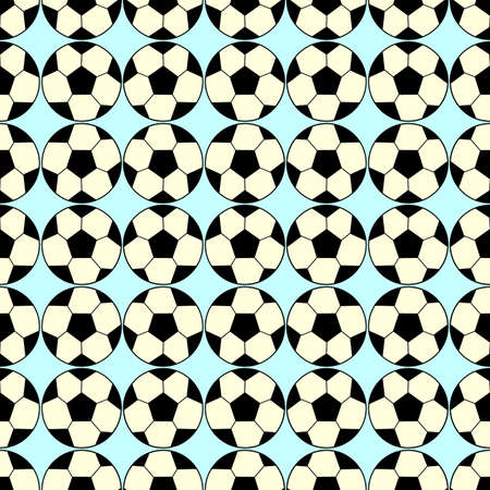 Seamless pattern with a soccer ball in a delicate colors.の写真素材