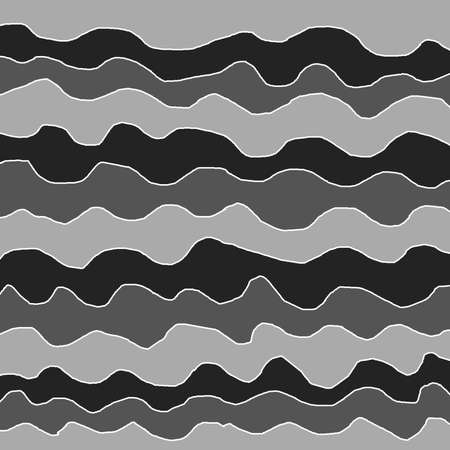 Decorative background with waves and curves in a gray colorsの写真素材
