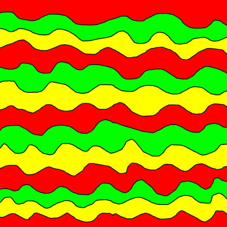 Abstract textured bacground with a multicolored wavesの写真素材