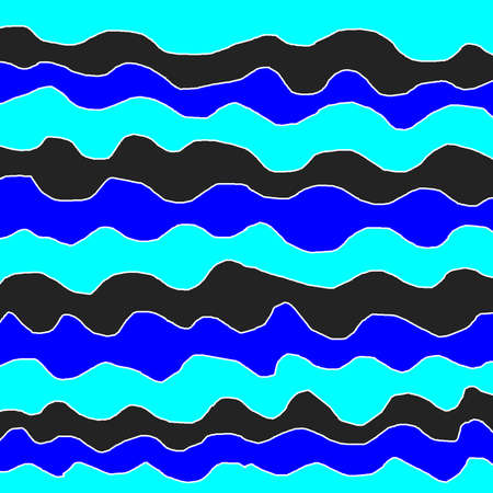 Abstract decorative background with waves and curves in a bright colorsの写真素材