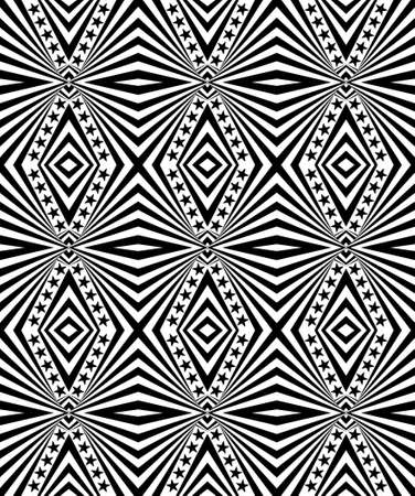 Seamless geometric pattern with a starsの写真素材