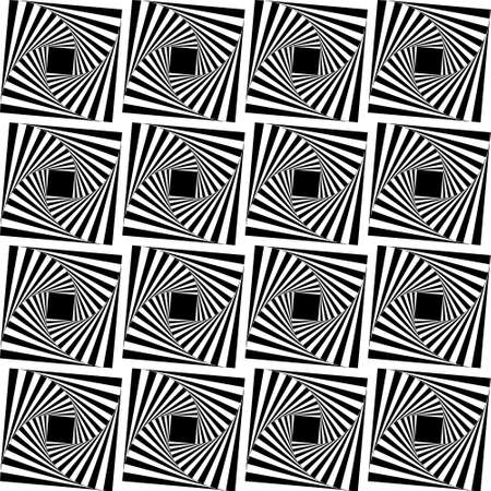 Seamless geometric pattern with black holesの写真素材