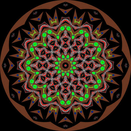 Decorative ornamental mandala. The Author - Peshkareva Irina-の写真素材