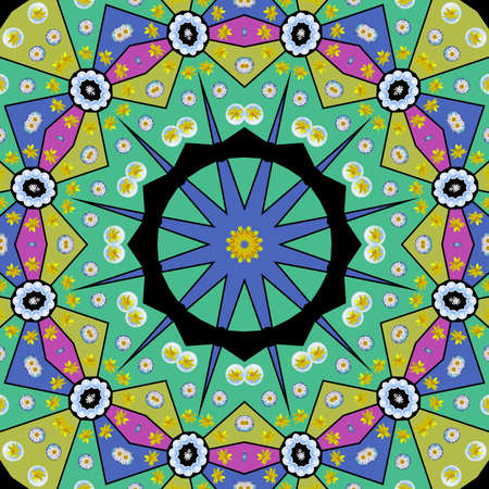Decorative pattern - mandala with flowers in a delicate colorsThe Author - Peshkareva Irinaの写真素材