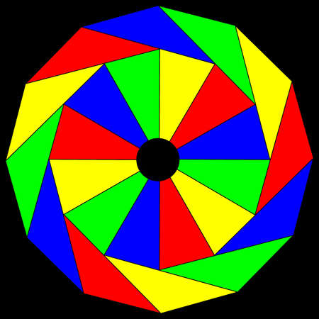 Decorative pattern - wheel in a bright colorsThe Author - Peshkareva Irinaの写真素材