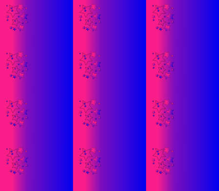 Decorative seanless pattern with stripes and five-pointed cstars with gradients. The Author - Peshkareva Irinaの写真素材