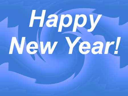 Happy New Year greetings on fractal backgroundの写真素材