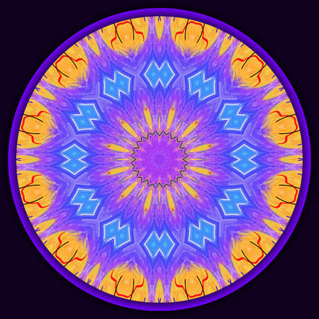 Fractal decorative mandala with 3d effect. The Author - Peshkareva Irinaの写真素材