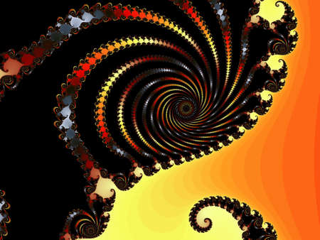 Decorative fractal spiral in a bright colors. The Author - Peshkareva Irinaの写真素材