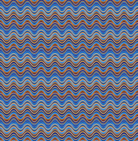 Seamless decorative Berta's pattern with curves and waves. The Author - Peshkareva Irinaの写真素材