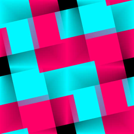 Seamless geometric pattern in a bright translucent colors with illusion of movement. The Author - Peshkareva Irinaの写真素材