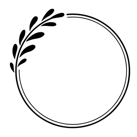 Laurel wreath icon. Simple illustration of laurel wreath vector icon for webのイラスト素材