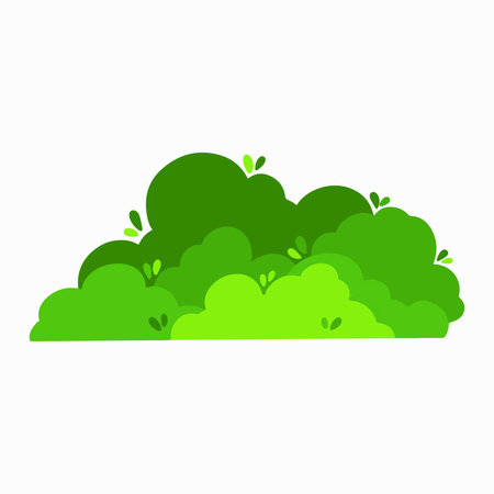 Green forest icon. Flat illustration of green forest vector icon for webのイラスト素材