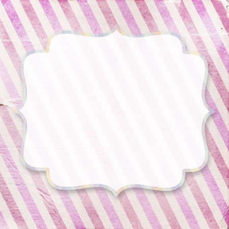 Vintage pinkdiagonal striped paper background with a place for your textの写真素材
