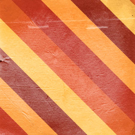 Vintage red yellow striped paper backgroundの写真素材