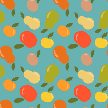  Seamless apple and pear patternのイラスト素材