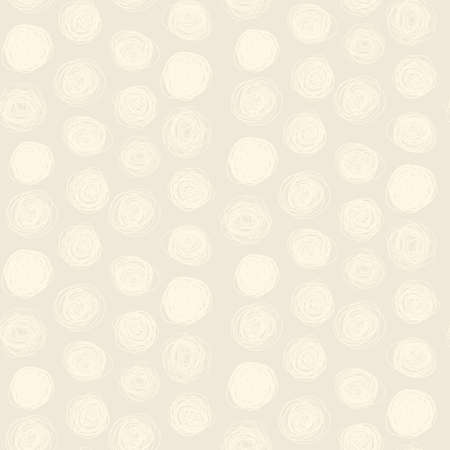 Seamless beige abstract childish scribble pattern のイラスト素材