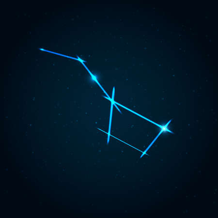 Big dipper constellation vector illustrationのイラスト素材