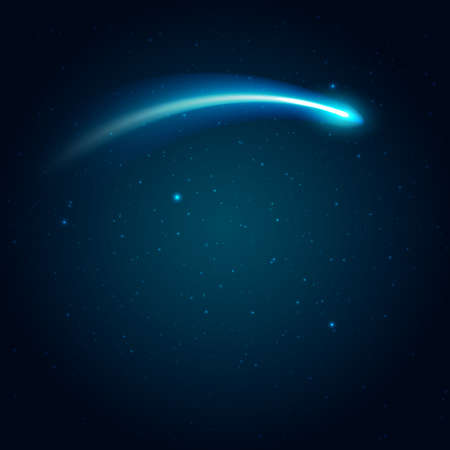 Shooting  star vector illustration with space for you text のイラスト素材