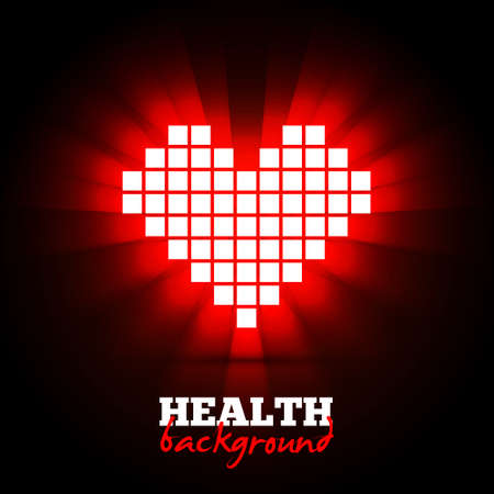 Heart energy, health concept. Vector illustrationのイラスト素材