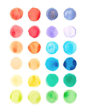 Watercolor paints palette, vector illustrationのイラスト素材