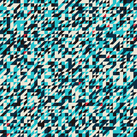 Seamless triangular background in turquoise-blue paletteのイラスト素材