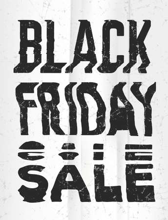 Black Friday Sale glitch art typographic poster. Glitchy words for retail sale announcementのイラスト素材