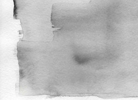 Antique watercolor wash textures. Bleeding watercolor pigments on coldpress textured watercolor paperの写真素材