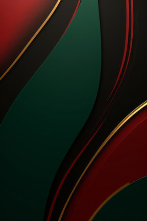 Black History Month or Juneteenth wallpaper, digital background in red, yellow, and green. Invitation, poster, brochure, announcement designの素材