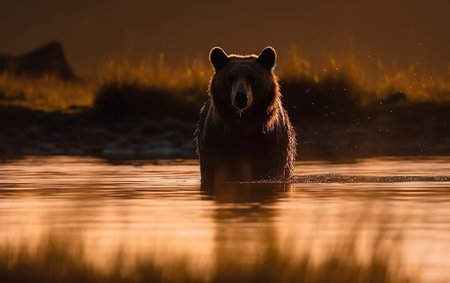 Ruling the landscape, brown bears of Kamchatka (Ursus arctos beringianus)の素材