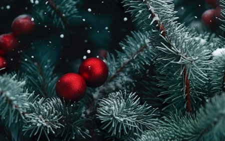 Christmas and new year holidays concept. AI, Generative AIの素材