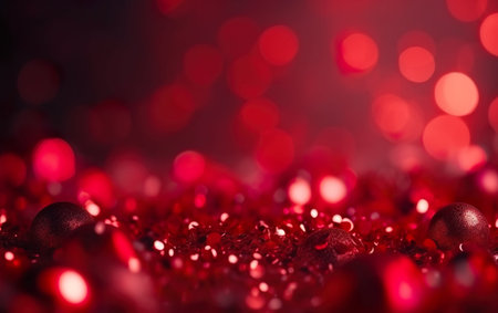 Christmas xmas background red abstract valentine. AI, Generative AIの素材