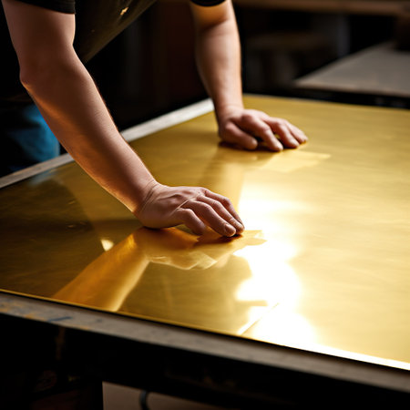 Surface for polishing with gold metal foilの素材